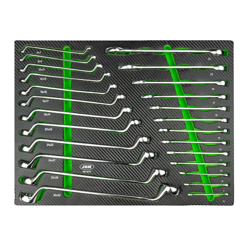 Soddisfatti O Rimborsati Modulo per carrelli portautensili 52x39 - Chiavi ad anello - 25 pezzi JBM
