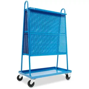 Carrello multiuso OMCN C51/A con doppio pannello forato e 4 ripiani, 1000x580x1600mm Economico
