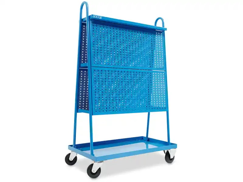 Carrello multiuso OMCN C51/A con doppio pannello forato e 4 ripiani, 1000x580x1600mm Economico