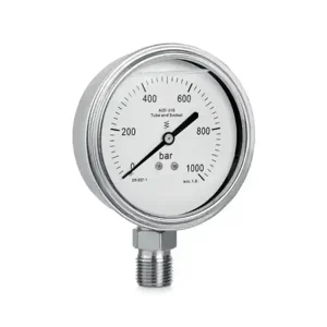 Pagamento Sicuro Manometro OMCN 002 Ø63mm, scala 0-1000bar per presse idrauliche da banco