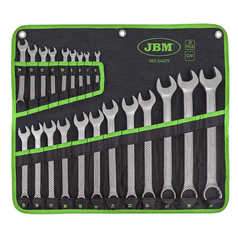 Set di chiavi combinate da 6 a 32 mm CrV 21 pezzi JBM Acquista Ora