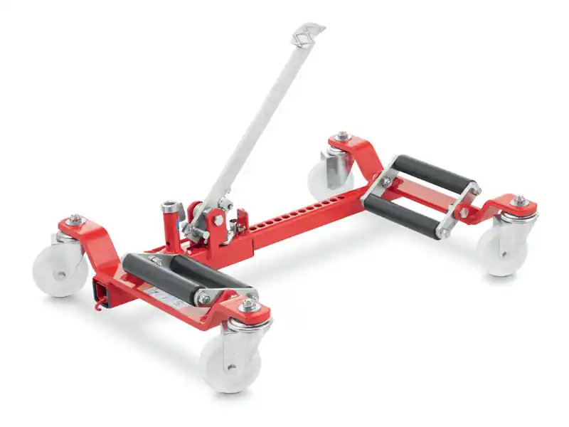 Più Venduto Carrello idraulico OMCN 388 per movimentazione auto, portata 550 Kg pneumatici 220mm