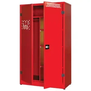 Armadio di sicurezza per DPI Carvel 1075x500x1850mm con 3 ripiani, cappelliera e appendiabiti Promozione Esclusiva