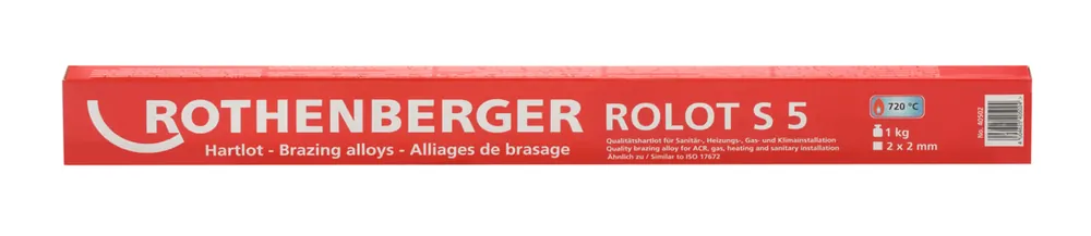 Nuova Collezione Bacchette Lega per saldobrasatura Rame con argento 5% 2mm quadra 1kg