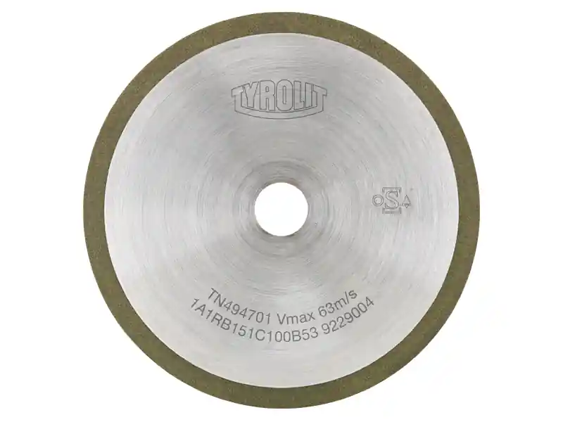 Spedizione Espresso Mola troncatrice diamantata con corona continua Tyrolit per cilindri in metallo duro, 100-150mm