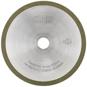 Promozione Esclusiva Mola troncatrice con corona continua Tyrolit CBN per cilindri in acciaio superrapido, 125-200mm