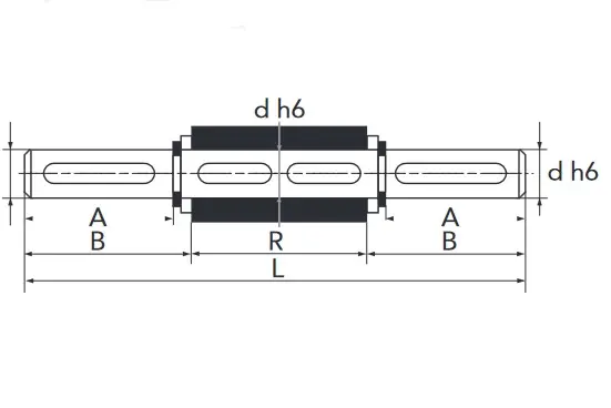 Prezzo Di Fabbrica Kit Perno albero lento doppio per riduttori di giri CH04