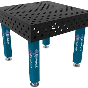 Banco per saldatura SteelExpert GPPH 1x1mt spessore 25mm, fori 28mm in griglia diagonale Consegna Rapida