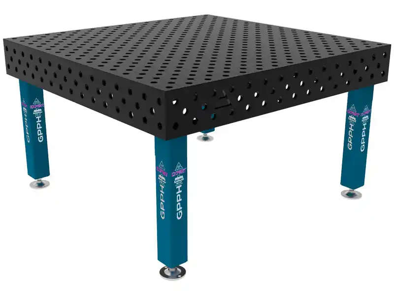 Banco per saldatura SteelExpert GPPH 1,5x1,48mt spessore 25mm, fori 28mm in griglia diagonale Miglior Prezzo