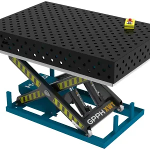 Banco per saldatura SteelExpert idraulico GPPH 1,5x1mt spessore 25mm, fori 28mm griglia diagonale Ultima Occasione