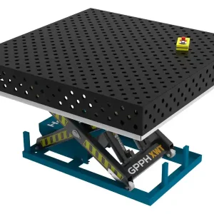 Banco per saldatura SteelExpert idraulico GPPH 1,5x1,48mt spessore 25mm, fori 28mm griglia diagonale Prezzo Basso