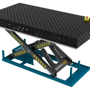 Banco per saldatura SteelExpert idraulico GPPH 2,4x1,2mt spessore 25mm, fori 28mm griglia diagonale Prezzo Conveniente