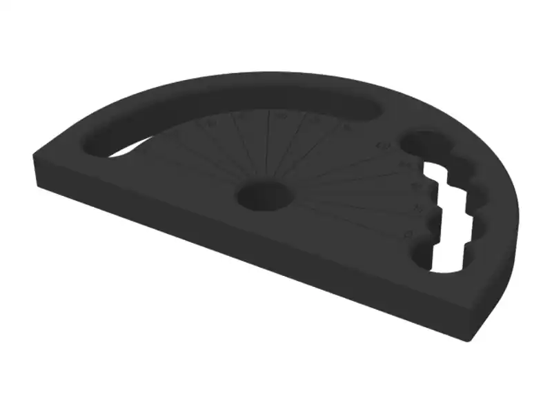 Promozione Goniometro ad angolo variabile SteelExpert GPPH, spessore 25mm, fori 28mm