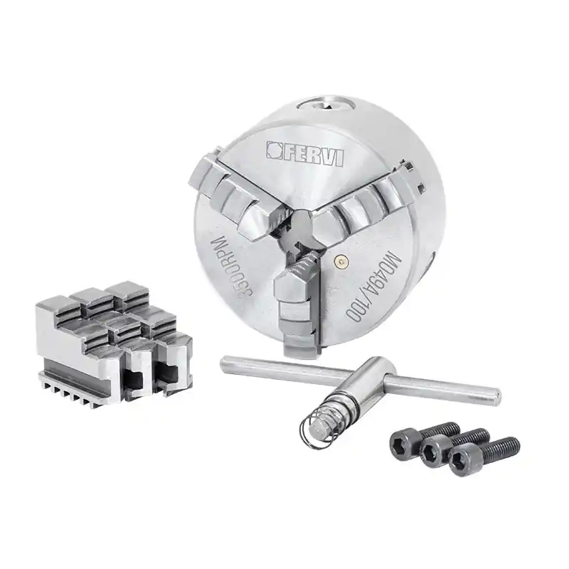 Mandrino autocentrante D.250 di precisione Fervi M049A/250 3+3 griffe Spedizione Espresso