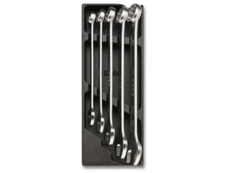 Assortimento 5 chiavi combinata a forchetta e poligonali Beta T06 in termoformato rigido ABS Scelto Dai Clienti