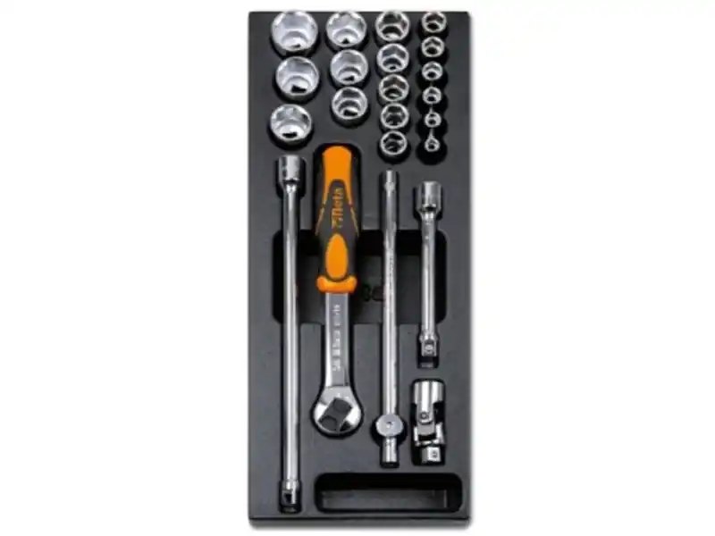Assortimento 22 bussole esagonali da 3/8" Beta T92 in termoformato rigido ABS Compra Oggi Stesso