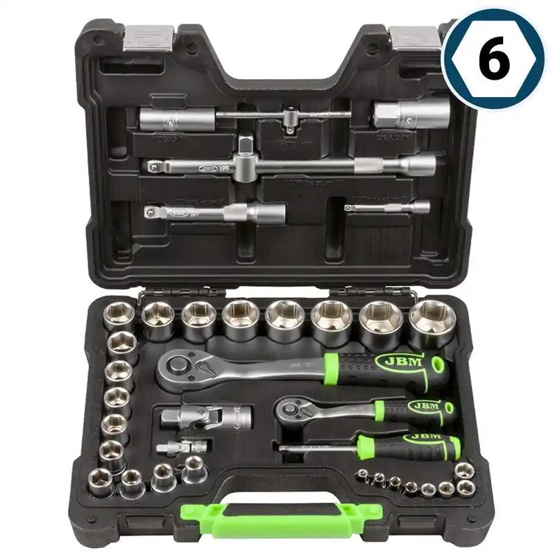 Offerta Set di bussole e attrezzi SAE – 1/4", 1/2" – 37 pezzi