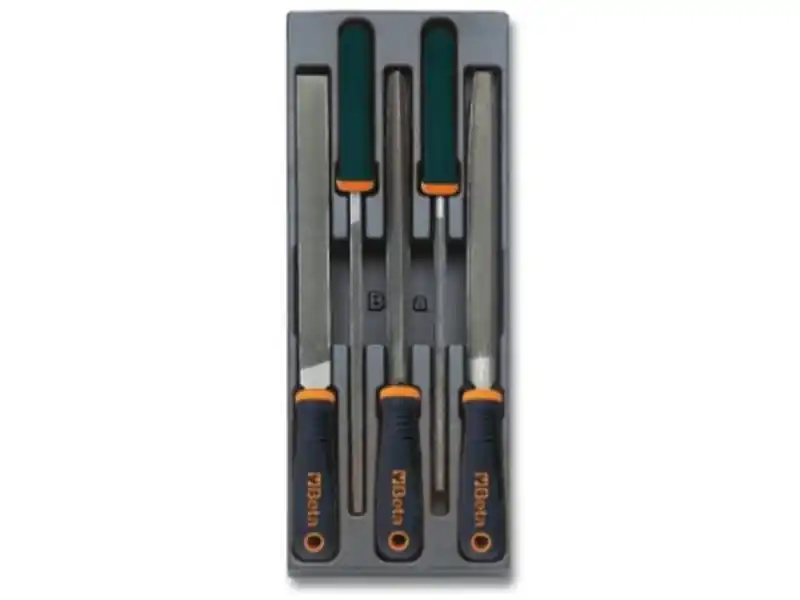 Assortimento 5 lime a taglio mezzodolce Beta T236 in termoformato rigido ABS Occasione Imperdibile
