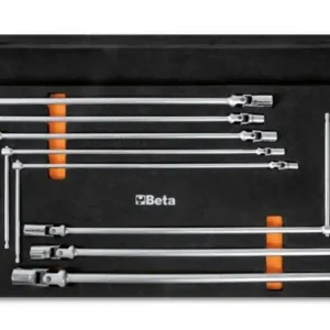 Assortimento 8 chiavi a T con bussola esagonale snodata Beta M63 in termoformato morbido EVA Direttamente Dal Produttore