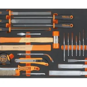 Assortimento 25 utensili a percussione, lime, taglio Beta M230 in termoformato morbido EVA Reso Gratuito