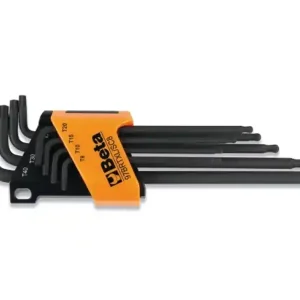 Spedizione Espresso Set 8 chiavi a brugola impronta Tamper Resistant Torx Beta 97BRTXL/SC8 estremità sferica, T9-T40