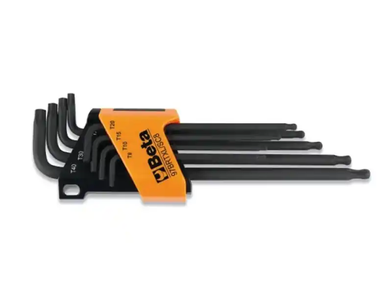 Spedizione Espresso Set 8 chiavi a brugola impronta Tamper Resistant Torx Beta 97BRTXL/SC8 estremità sferica, T9-T40