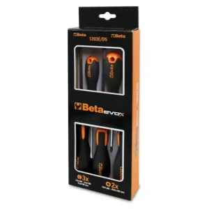 Spedito Oggi Set 5 giravite Beta Evox 1203E/D5 per viti lama piatta e Phillips®(5pz)
