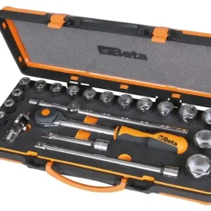 Assortimento Beta 920A/C17MR, 17 chiavi a bussola, cricchetto rotante e 4 accessori in valigetta Spedito Oggi