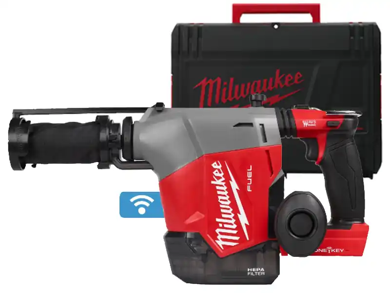 Saldi Tassellatore Milwaukee M18 Fuel FHAFOH16-0X con sistema di aspirazione integrato, 2.3J