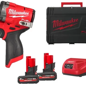 Avvitatore ad impulsi compatto Milwaukee M12 Fuel FCIWF12G3 attacco quadro 1/2", 542Nm in Set Di Tendenza