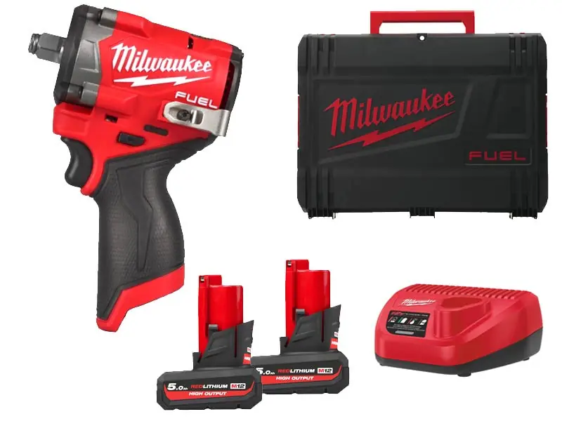Avvitatore ad impulsi compatto Milwaukee M12 Fuel FCIWF12G3 attacco quadro 1/2", 542Nm in Set Di Tendenza