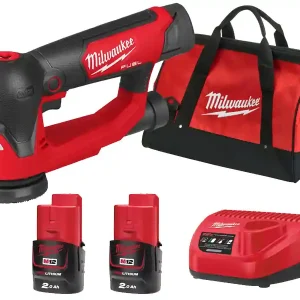 Levigatrice rotorbitale a batteria Milwaukee M12 Fuel FSDR75 platorello 75mm in Kit Nuovo Arrivo