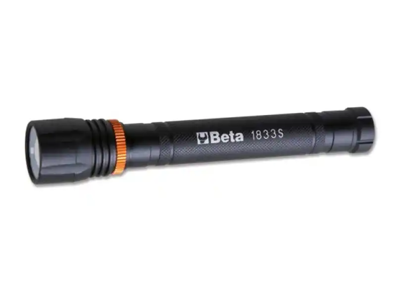 Torcia led ad alta luminosità Beta 1833S in alluminio anodizzato a 2 regolazioni, 500 lumen Sconto