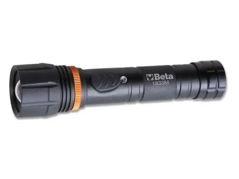 Torcia led ad alta luminosità Beta 1833M in alluminio anodizzato a 2 regolazioni, 700 lumen Più Venduto