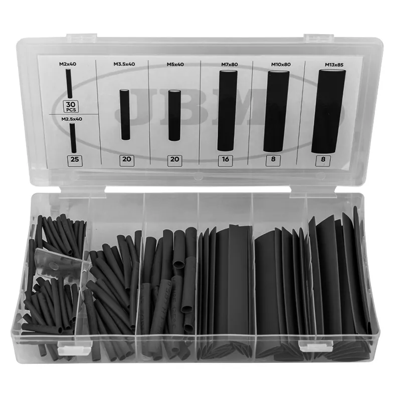 Tubi termorestringenti - Neri, da 2 a 13 mm - 127 pezzi Prezzo Ridotto