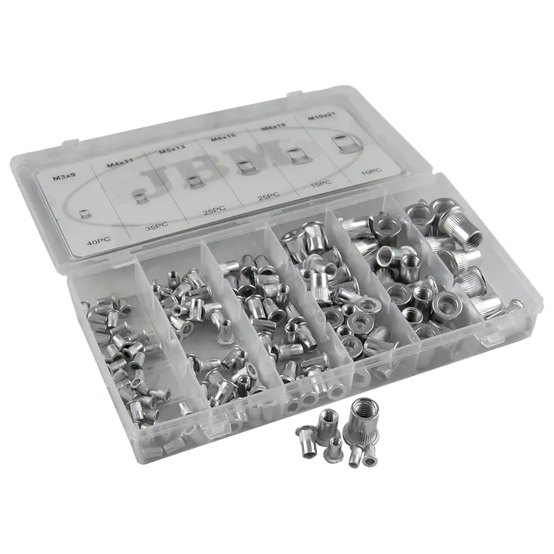 Set di rivetti filettati ciechi in alluminio M3–M10, 150 pezzi Compra Oggi Stesso