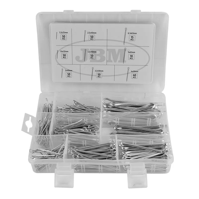 Assortimento coppiglie in acciaio da 25 a 65 mm - 365 pezzi JBM Prezzo Ridotto