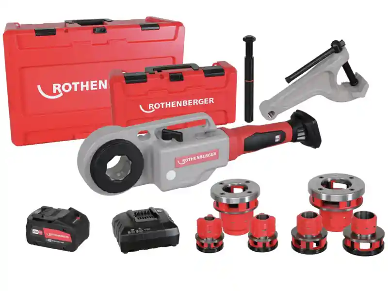 Scelto Dai Clienti Rothenberger filiera batteria Supertronic 2000E CAS, 1/4" a 2" in valigetta