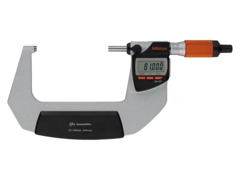 Mitutoyo micrometro digitale esterni QuantuMike 75-100mm risoluzione 0,001mm, uscita bidirezionale Prezzo Ridotto