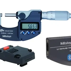 Mitutoyo micrometro digitale per esterni Digimatic IP65 0-25mm con trasmettitore U-Wave Professionale