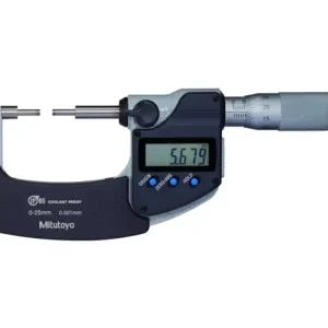 Spedito Oggi Mitutoyo micrometro digitale con steli ribassati 0-25mm, risoluzione 0,001mm, uscita dati