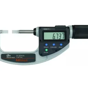 Ultimissimo Modello Mitutoyo micrometro Digimatic Absolute 0-30mm, risoluzione 0,001mm con incudini a lama e uscita dati