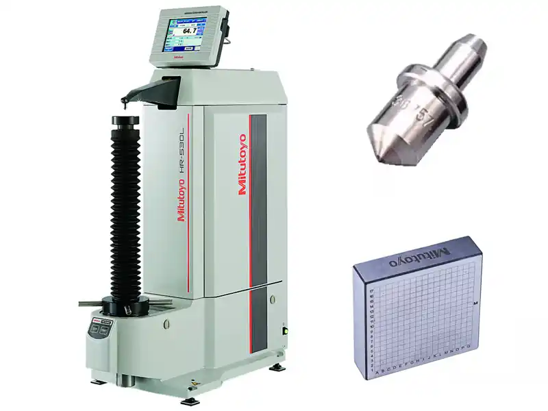Bestseller Durometro da banco digitale Mitutoyo HR-530L per scale Rockwell Brinell in Set