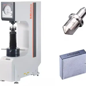 Durometro da banco analogico Mitutoyo HR-210MR per prove Rockwell in Set Affare