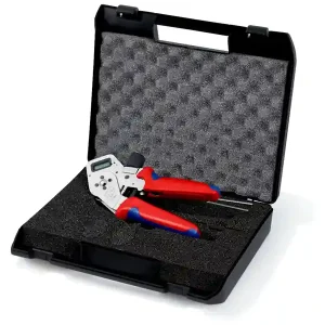 Knipex pinza a 4 punzoni per contatti torniti, regolazione digitale 0,08-2,5 mm² in valigetta Soddisfatti O Rimborsati