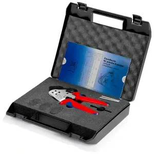 Spedito Oggi Knipex pinza crimpatrice a 4 punzoni per contatti torniti, 0,08-2,5 mm² in valigetta