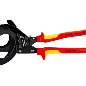 Prezzo Scontato Knipex cesoia cremagliera con impugnatura isolata per taglio cavi a nastro d’acciaio, 315mm