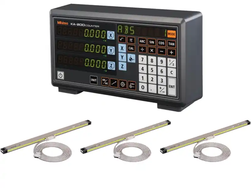 Mitutoyo kit visualizzatore di quote KA-213 a 3 assi con 3 righe corsa effettiva 3000mm Ultime Pezzi