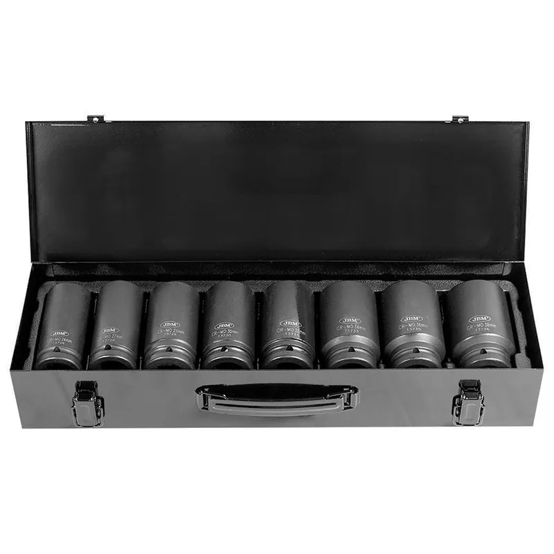 Set di bussole a impatto da 24 a 38 mm 3/4" esagonale CrMo 8 pezzi Offerta Speciale