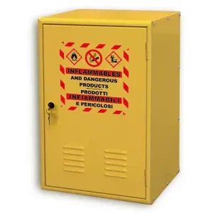 Armadietto pensile di sicurezza Carvel 415x300x600mm per liquidi infiammabili e solventi Prezzo Scontato